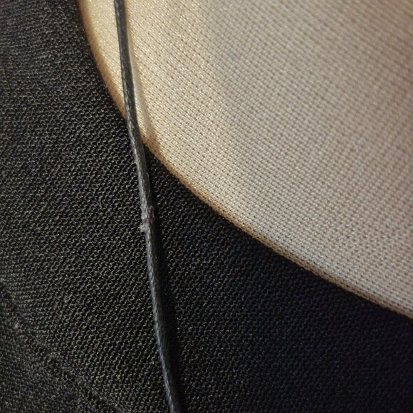 Vintage Butler Silver Pendant Necklace on Black Cord - Picture 5 of 8